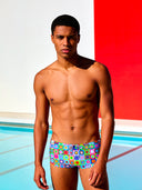 Herren-Trainings-Schwimmshorts UCLA 262UF - Pop Quadrate