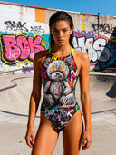 Damen-Trainings-Einzelbadanzug IBIZA 174IF - Psycho