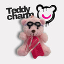 Teddy Charm - Tavoletta + Lettera Rosa — portachiavi, BONESWIMMER Made in Italy