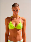 Top bikini donna da allenamento BONDI 002BF - Giallo