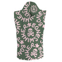 Poncho in microfibra 26PO - Logo Military + Rosa Chiaro vista 2 — telo in microfibra, BONESWIMMER Made in Italy