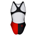 Costume intero bambina da allenamento PINUP 377P - Lips vista 2 — costume intero da nuoto, BONESWIMMER Made in Italy