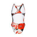 Costume intero bambina da allenamento PINUP 457P - Kitsune, vista posteriore