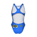 Costume intero donna da allenamento PINUP 470P - Zitto E Nuota, dettaglio del modello