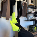 Calze Sport - Giallo Fluo — accessorio nuoto, BONESWIMMER Made in Italy