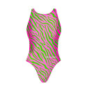 Costume intero bambina da allenamento PINUP 564PF Acid stripes, vista frontale