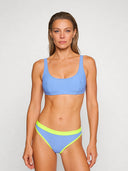 Slip bikini donna da mare Big Sur L01BI - Indaco, vista frontale