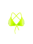 Top bikini donna da allenamento BONDI 002BF - Giallo