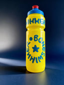 Borraccia Sport 750 Ml - BONESWIMMER Gialla Logo Turchese vista 2 — borraccia sport, BONESWIMMER Made in Italy