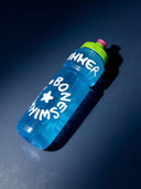 Borraccia Sport 750 Ml - BONESWIMMER Trasparente Azzurra Logo Bianco vista 2 — borraccia sport, BONESWIMMER Made in Italy