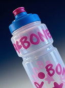 Borraccia Sport 750 Ml - BONESWIMMER Trasparente Logo Fucsia vista 3 — borraccia sport, BONESWIMMER Made in Italy