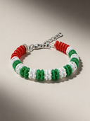 Bracciale Corsia Victory 602 Tricolore Verde — portachiavi, BONESWIMMER Made in Italy