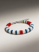 Bracciale Corsia Victory 608 Centro Rosso — portachiavi, BONESWIMMER Made in Italy