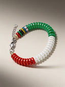 Bahnleinen-Armband Victory 611 Italien Trikolore Ansicht 3 — Schlüsselanhänger, BONESWIMMER Made in Italy
