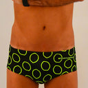 Parigamba uomo da allenamento UCLA 209UF - Limone vista 2 — costume da nuoto uomo, BONESWIMMER Made in Italy