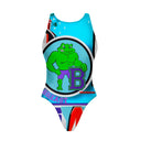 Costume intero bambina da allenamento PINUP 494P - Breast — costume intero da nuoto, BONESWIMMER Made in Italy