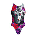 Costume intero bambina da allenamento PINUP 505P - Tigrosa — costume intero da nuoto, BONESWIMMER Made in Italy
