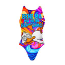 Costume intero donna da allenamento PINUP 512PF - Benissimo, vista frontale