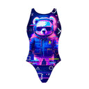 Costume intero bambina da allenamento PINUP 503PF - Gamer — costume intero da nuoto, BONESWIMMER Made in Italy