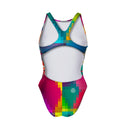 Costume intero donna da allenamento PINUP 498P - Sushi, vista posteriore
