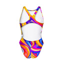 Costume intero bambina da allenamento PINUP 512PF - Benissimo vista 2 — costume intero da nuoto, BONESWIMMER Made in Italy