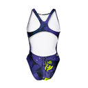 Costume intero bambina da allenamento PINUP 509PF - Glow vista 2 — costume intero da nuoto, BONESWIMMER Made in Italy
