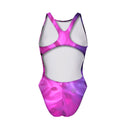 Costume intero bambina da allenamento PINUP 501PF - Pinky, vista posteriore