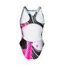 Costume intero bambina da allenamento PINUP 513P - Snake vista 2 — costume intero da nuoto, BONESWIMMER Made in Italy