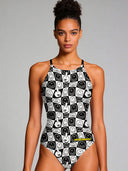 Costume intero donna da allenamento IBIZA 237I - Fumetto, vista frontale