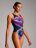 Costume intero donna da allenamento PINUP 531P - Gemma, vista frontale