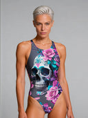 Costume intero donna da allenamento PINUP 554PF -Greyskull