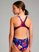 Costume intero bambina da allenamento PINUP 553PF - Polpoctus, vista posteriore