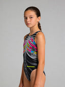 Costume intero bambina da allenamento PINUP 550PF - X-ray, vista frontale