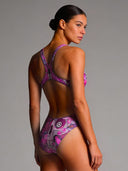 Costume intero donna da allenamento PINUP 552P - Teschio Farfalla