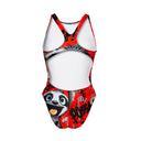 Costume intero bambina da allenamento PINUP 540P - Bradipo — costume intero da nuoto, BONESWIMMER Made in Italy