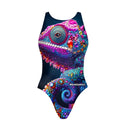 Costume intero bambina da allenamento PINUP 531P - Gemma vista 3 — costume intero da nuoto, BONESWIMMER Made in Italy