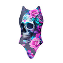 Costume intero bambina da allenamento PINUP 554PF - Greyskull, vista posteriore