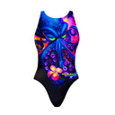 Costume intero donna da allenamento PINUP 553PF - Polpoctus vista 3 — costume intero da nuoto, BONESWIMMER Made in Italy
