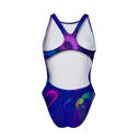 Costume intero bambina da allenamento PINUP 542PF - Shark Wave — costume intero da nuoto, BONESWIMMER Made in Italy