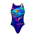 Costume intero donna da allenamento PINUP 542PF - Shark Wave
