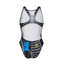 Costume intero bambina da allenamento PINUP 550PF - X-ray, vista posteriore