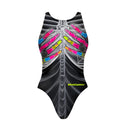 Costume intero bambina da allenamento PINUP 550PF - X-ray, vista posteriore