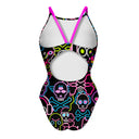 Costume intero donna da allenamento IBIZA 240IF - Skull tribe, vista posteriore