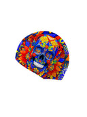 Eco-Stoff-Badekappe - L083CF Blue Skull