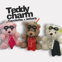 Teddy Charm - Tavoletta + Lettera — portachiavi, BONESWIMMER Made in Italy