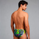 Slip da nuoto uomo da allenamento H2OTTO 418H - Acid — costume da nuoto uomo, BONESWIMMER Made in Italy