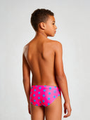 Kinder-Trainings-Schwimmhose H2OTTO 440HF - Fuchsia blaue Stern
