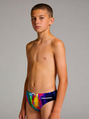 Slip da nuoto bambino da allenamento H2OTTO 437H - Macchia