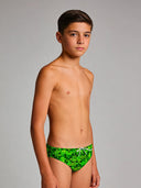 Slip da nuoto bambino da allenamento H2OTTO 426H - Puzzle, vista frontale