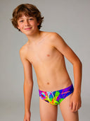 Slip da nuoto bambino da allenamento H2OTTO 424HF - Rooster, vista frontale